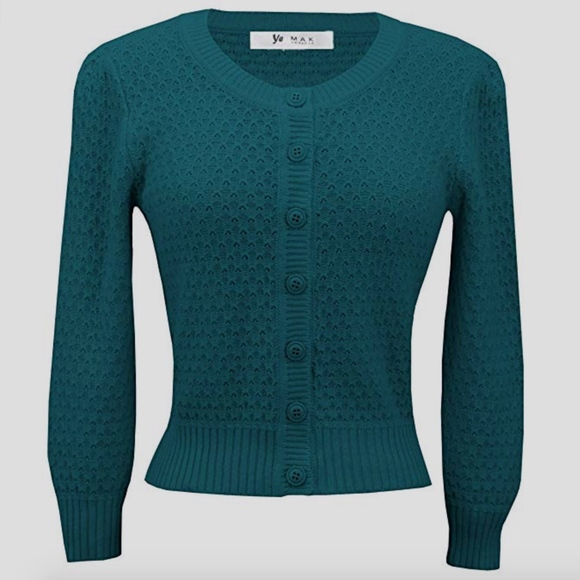 Ye Mak Sweater Sweaters - NWT Cardigan Sweater Plus 1XL Cottage Core